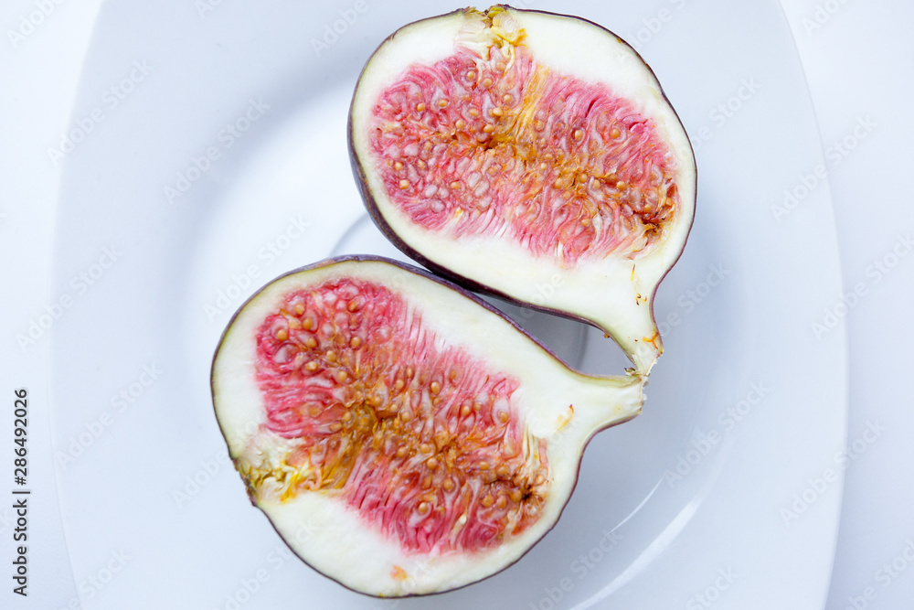 fresh figs on a plate