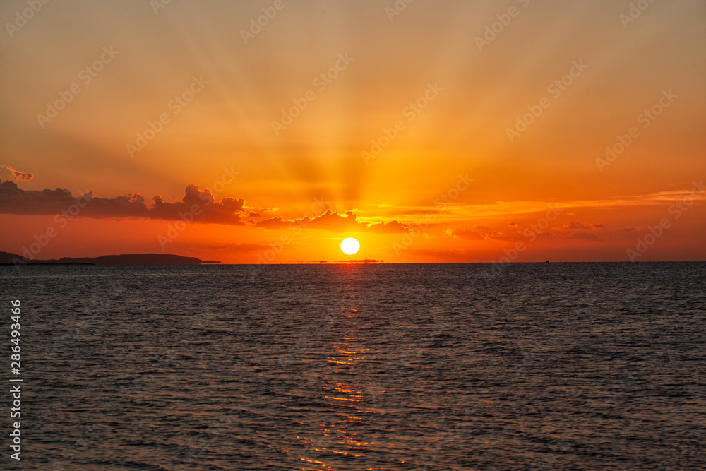 unrise over the red sea