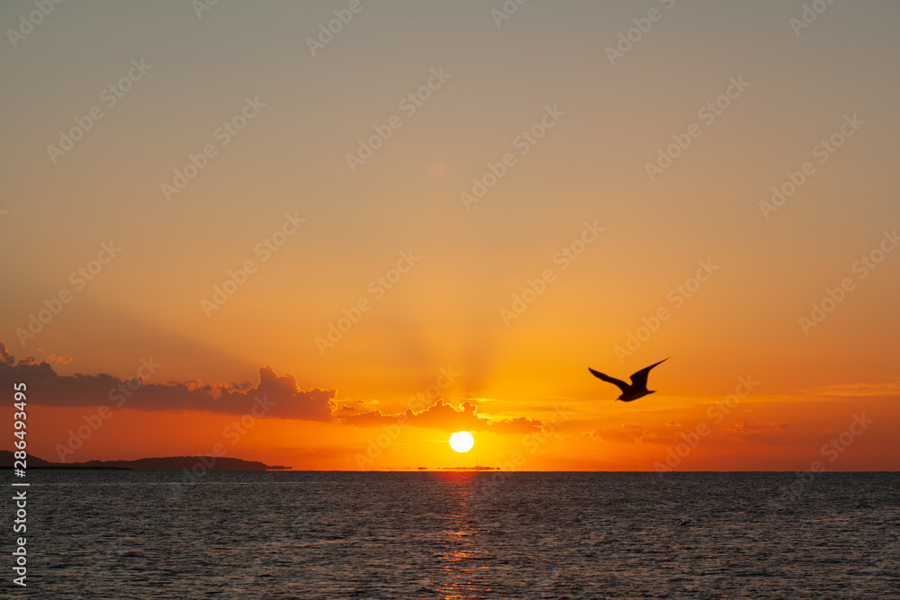 unrise over the red sea