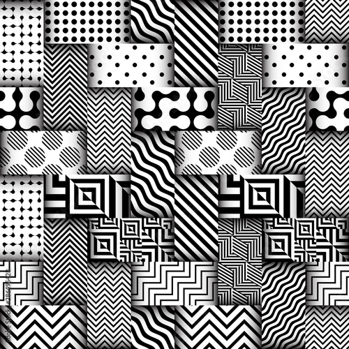 Seamless background. Geometric abstract diagonal vector pattern.