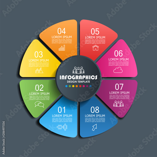 Infographic design template with place for your data. Vector illustration.