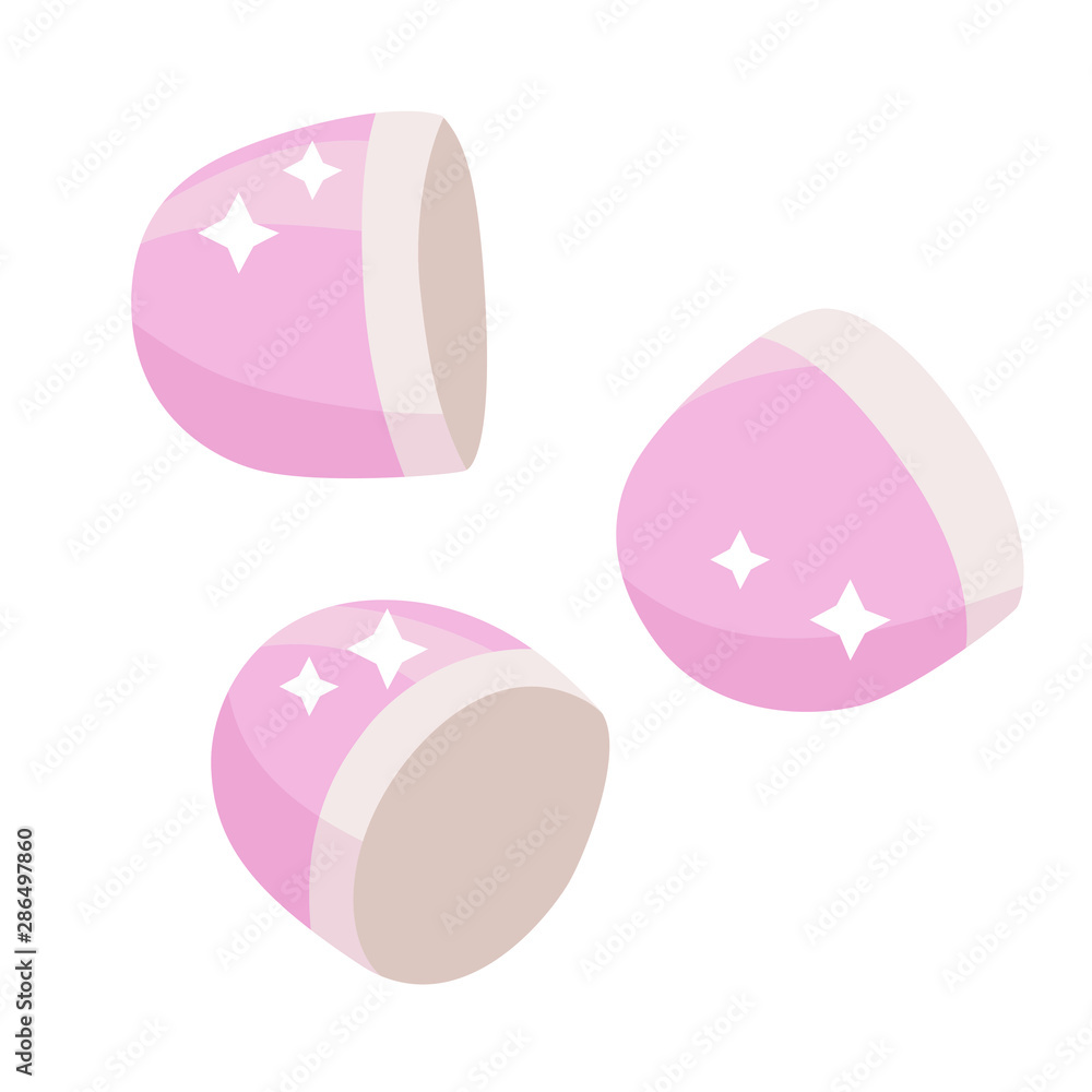 Flat vector icon. Illustration of jelly candies