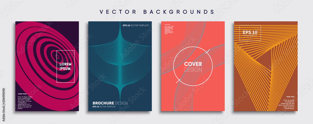Minimal Vector cover designs. Future Poster template.