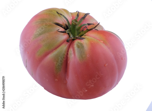 ripe red non-round tomato
