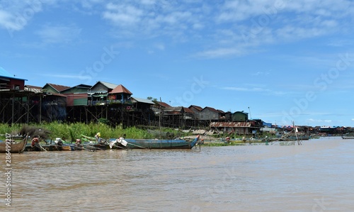 Floating village at Kampong Khleang