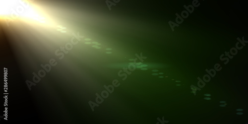 Background of empty dark room, Studio Spotlight ,Abstract image of concert lighting. Stage light  for display your product. realistic of ray. © sanee