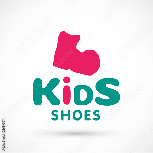 Kids icon chuild sign template game concept