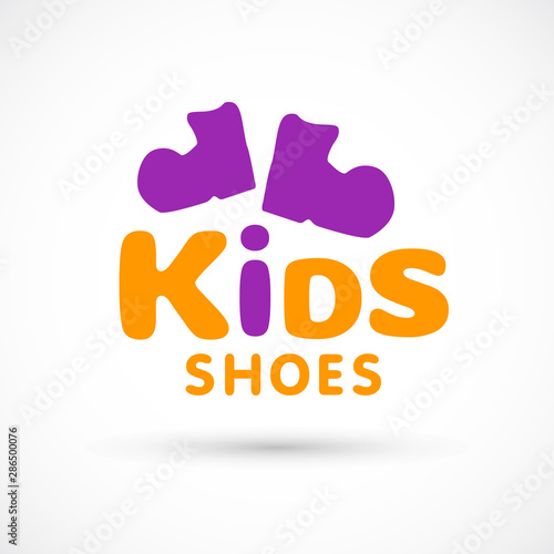 Kids icon chuild sign template game concept