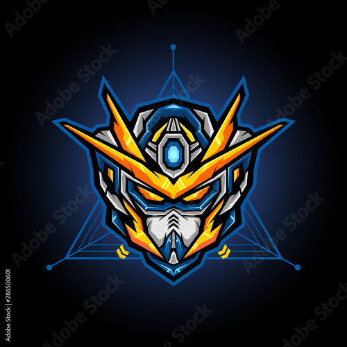 Gundam Head Vector For E Sports Logo Or Gaming Mascot Robot Head For T Shirt Printing Apparel Or Badge Stock Vector Adobe Stock Gundam Head Vector For E Sports Logo Or Gaming Mascot Robot Head For T Shirt Printing Apparel Or Badge Stock Vector Adobe Stock