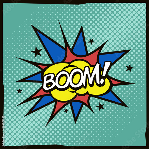 Wallpaper Mural Comic book style vector art. Boom! Torontodigital.ca