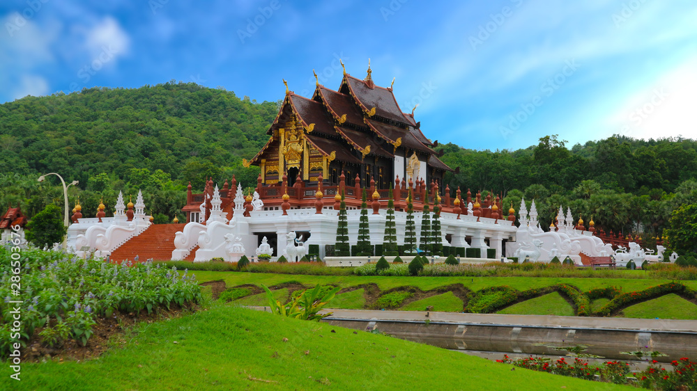 Sala Luang (Hoam Luang) in Royal Park Ratchaphruek in Chiang Mai, Thailand  