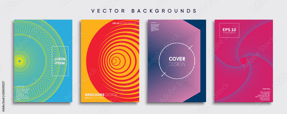 Obraz premium Minimal Vector cover designs. Future Poster template.