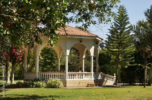 Park of Metohi of Kykkos monastery (Nicosia complex) in Nicosia. Cyprus photo