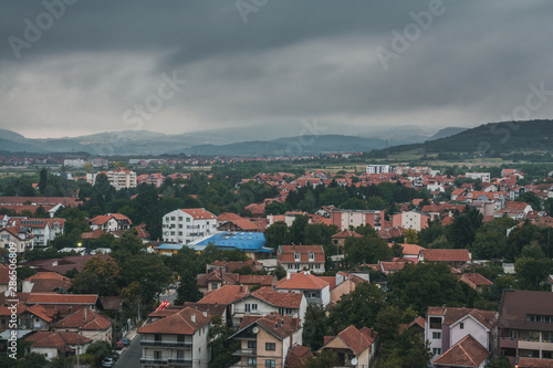 View on a city of Niš on a cloudy morning © Branimir