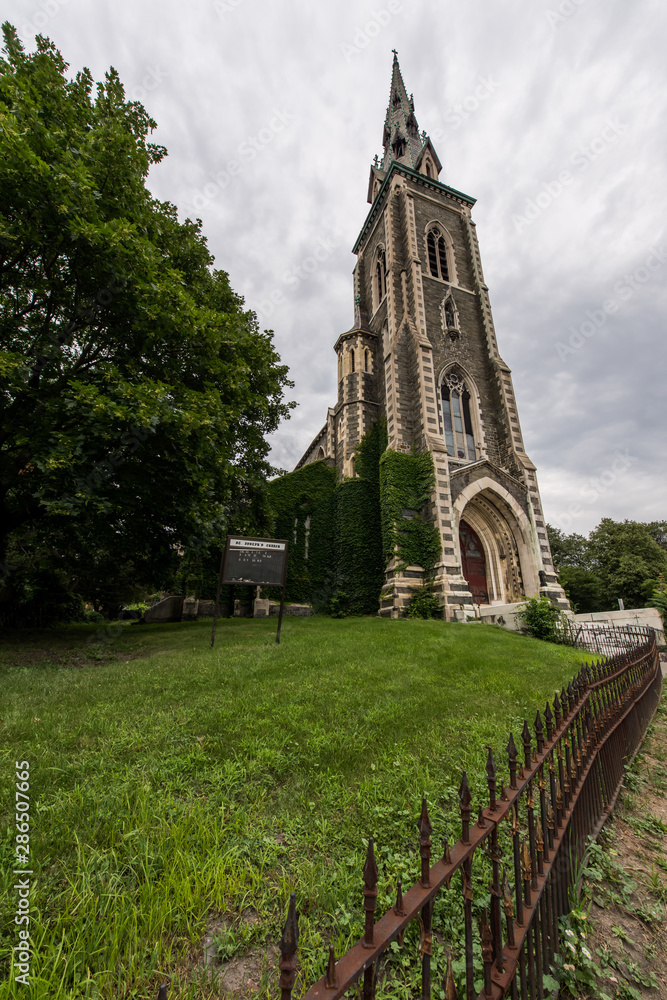 Intricate Gothic Revival Architecture - Abandoned St. Joseph Church - Albany, New York