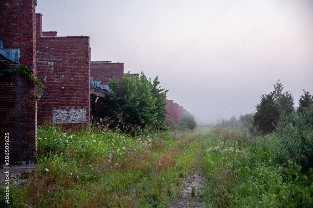 Foggy Views of Solvent Recovery Buildings - Abandoned Indiana Army Ammunition Plant - Charlestown, Indiana Foggy Views of Solvent Recovery Buildings - Abandoned Indiana Army Ammunition Plant - Charlestown, Indiana