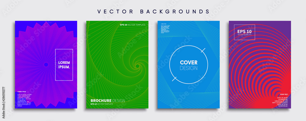 Minimal Vector cover designs. Future Poster template.