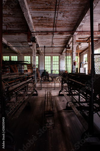 Derelict Antique Machinery - Abandoned Lonaconing Silk Mill - Maryland 