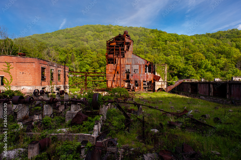 Abandoned and Collapsing Cass Lumber Mill - Cass, West Virginia Abandoned and Collapsing Cass Lumber Mill - Cass, West Virginia