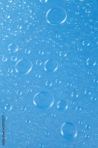 nice water drops- blue background