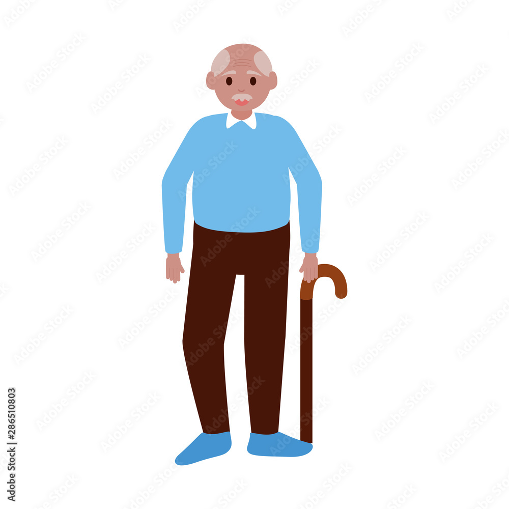 Fototapeta premium Grandfather cartoon vector design