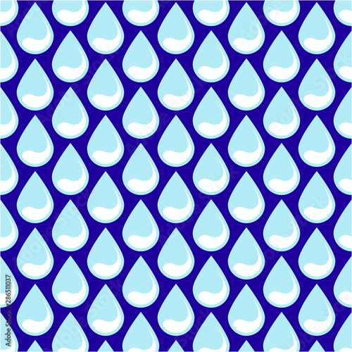 Water drop pattern. Vector illustration. Rain drop. Template background.