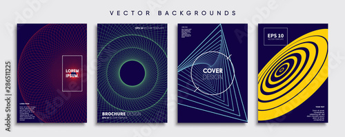 Minimal Vector cover designs. Future Poster template.