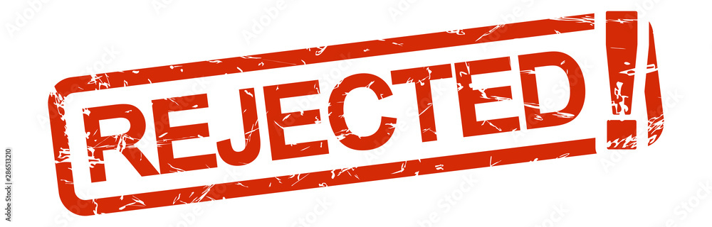 red stamp REJECTED!