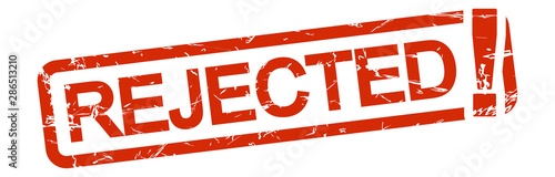 red stamp REJECTED!