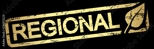 gold stamp REGIONAL