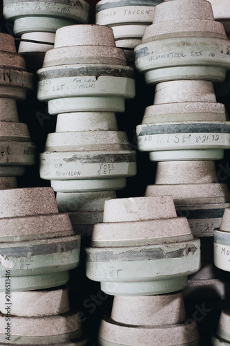 Derelict Plate Molds - Abandoned Shenango China Company - New Castle, Pennsylvania photo