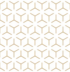 Fototapete Goldene abstrakte geometrische Muster Goldene lineare Geometrie elegant nahtlos  © Viktoriia
