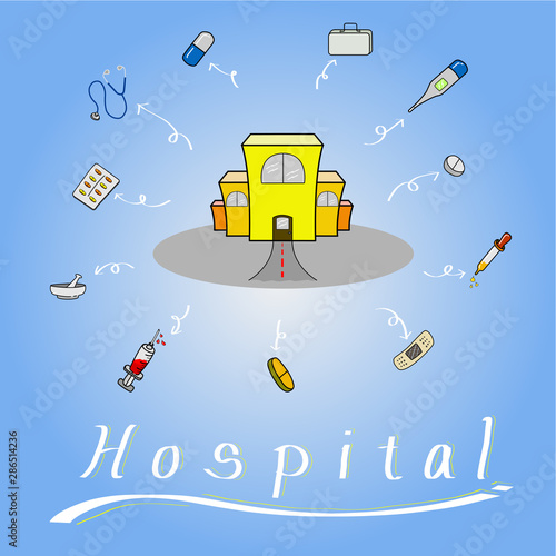 Hospital service and set of medical device.