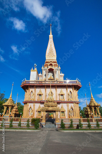 Famous Wat Chalong Temple in Phuket Thailand.