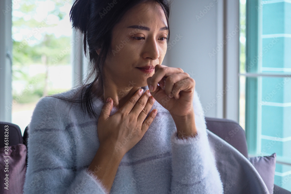 Asian women have angina, high fever and chronic cough. Asian women have angina, high fever and chronic cough.