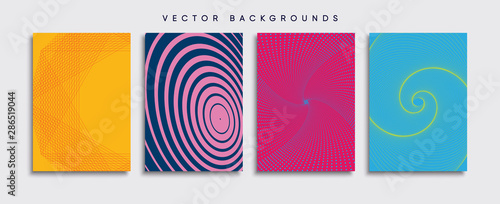 Obraz na płótnie Minimal Vector cover designs. Future Poster template. w salonie