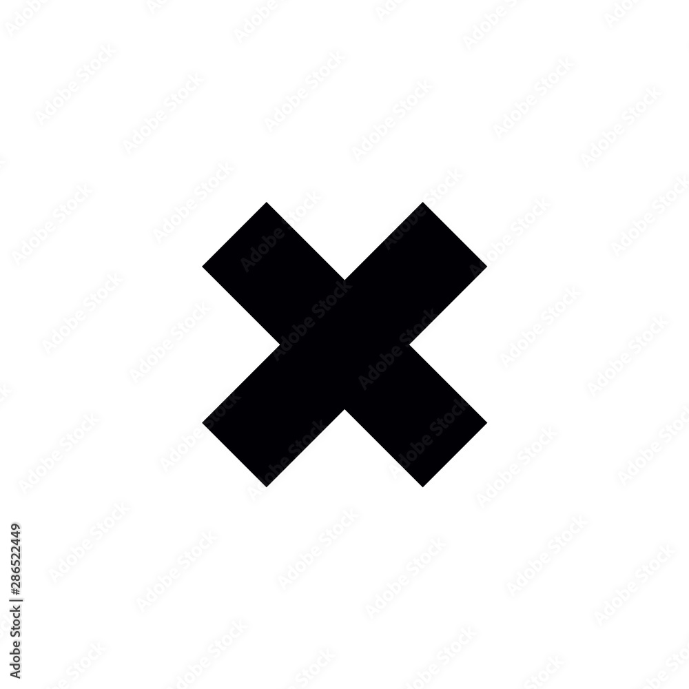 Flat cross symbol Flat cross symbol