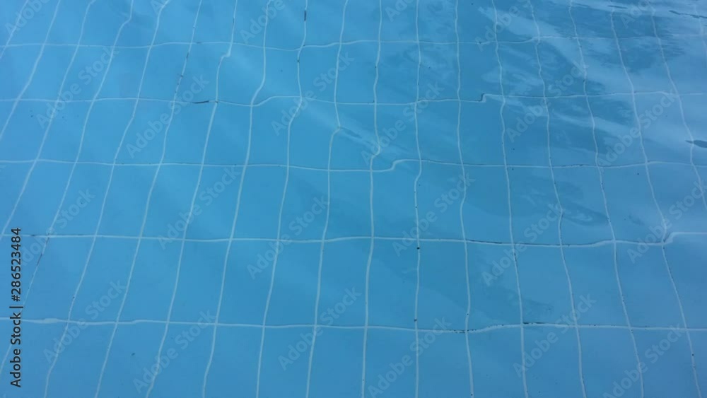 Pure blue water in the swimming pool. Pure blue water in the swimming pool.