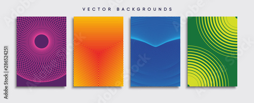 Minimal Vector cover designs. Future Poster template. © Tornado design