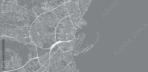 Urban vector city map of Aarhus, Denmark photo