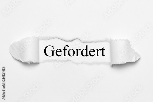 Gefordert 