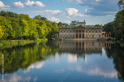Royal Palace on the Water in Lazienki Park in Warsaw, Poland