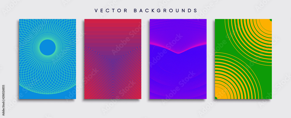 Minimal Vector cover designs. Future Poster template.
