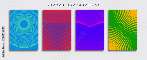 Obraz na płótnie Minimal Vector cover designs. Future Poster template. w salonie