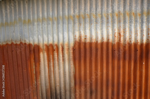 Zinc fence,rust © Apichart