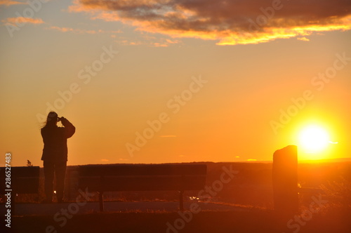 Fototapeta Naklejka Na Ścianę i Meble -  Photographing Sunset