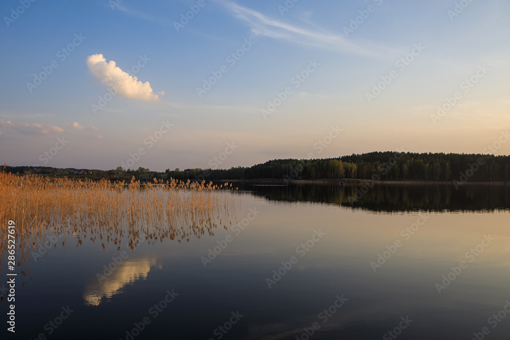 Virintai lake in the evening
