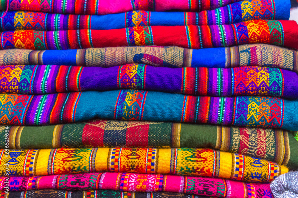 Traditional Peruvian fabrics Traditional Peruvian fabrics