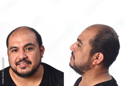 portrait of man latin man front and profile