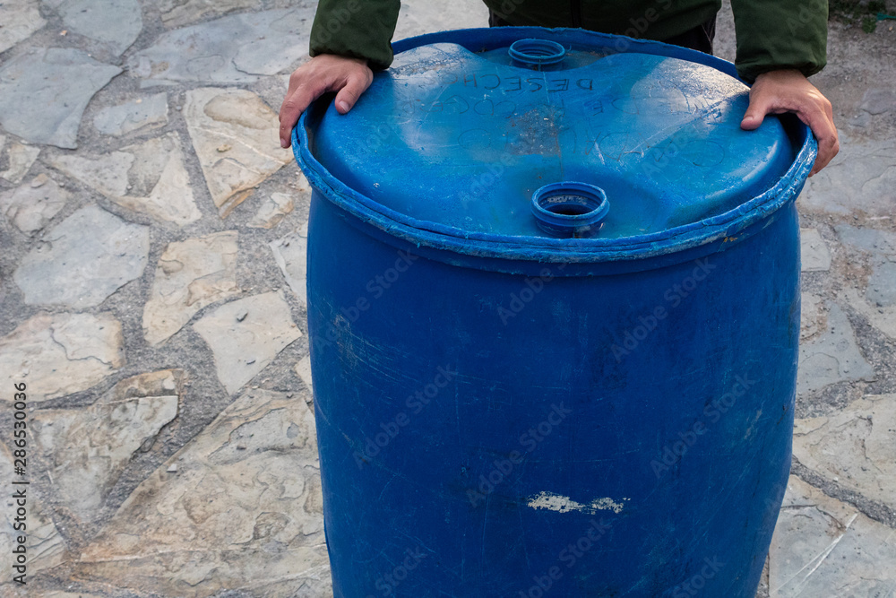 Garbage collected on Barrika beach in Biscay